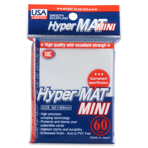 Sleeves: Mini Size Hyper Matte White (60) USA Pack