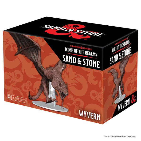 Dungeons & Dragons: Icons of the Realms Miniatures Set 26 Sand & Stone Wyvern Boxed Miniature from WizKids image 3