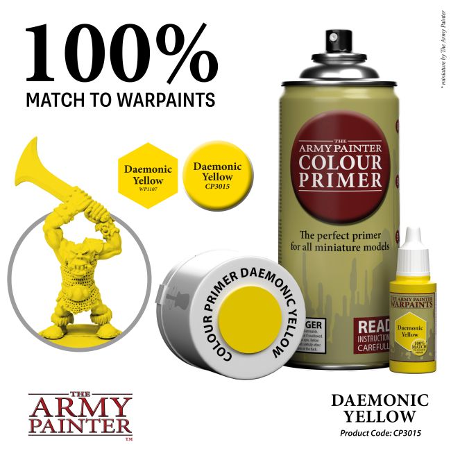 Colour Primer: Daemonic Yellow from The Army Painter image 4