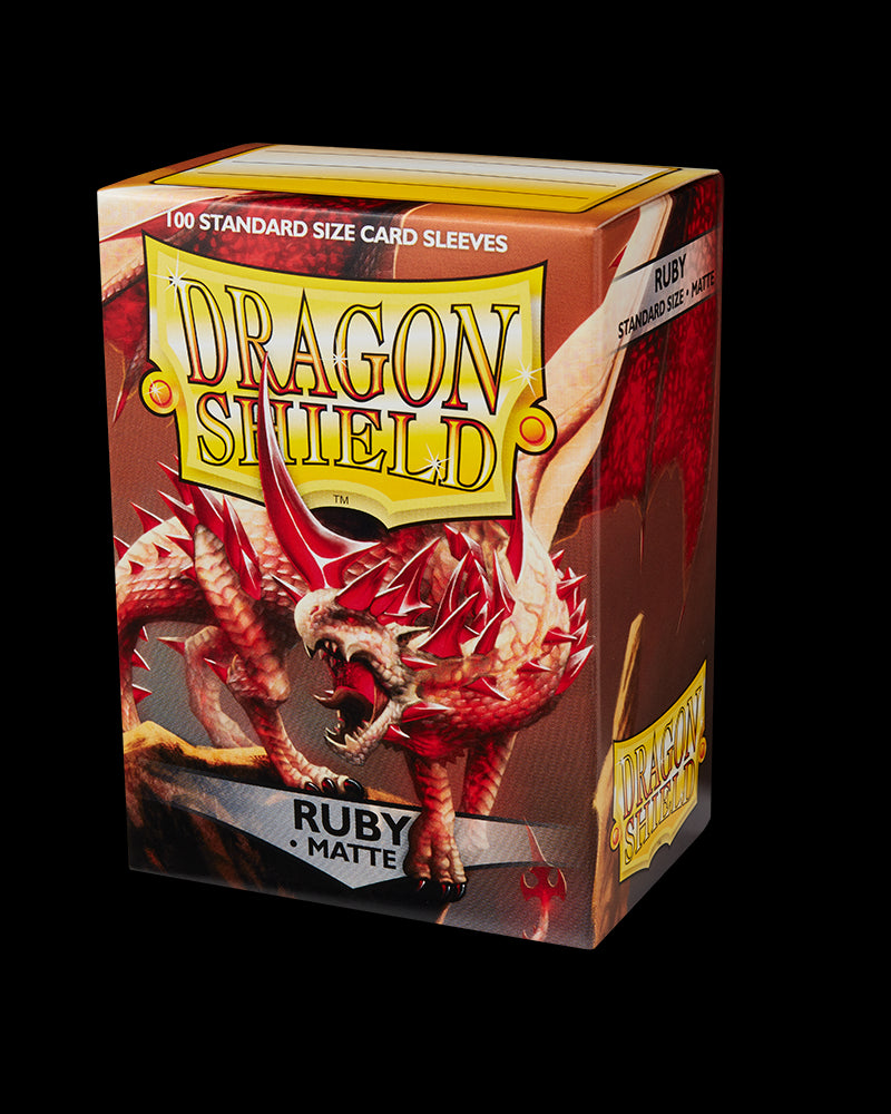 Dragon Shields: (100) Matte Ruby from Arcane Tinmen image 8