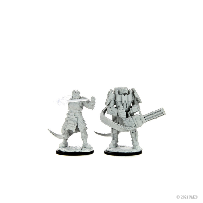 Starfinder Deep Cuts Unpainted Miniatures: W15 Vesk Soldier from WizKids image 7