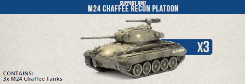 Clash of Steel: American - M24 Chaffee Recon Platoon (x3 Plastic)