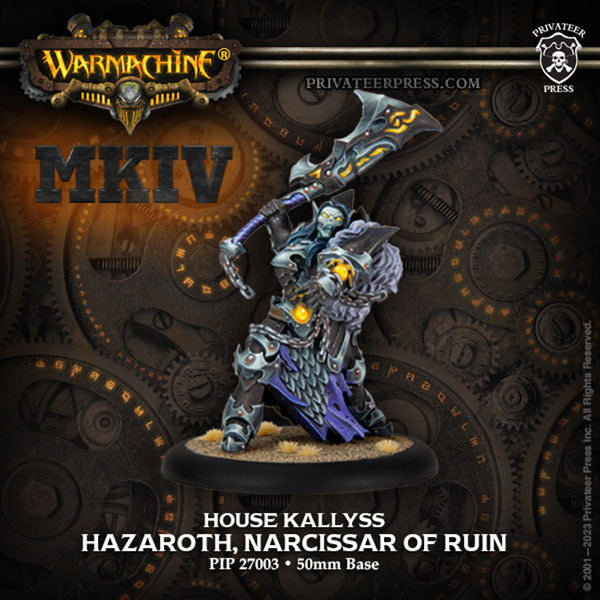 Warmachine MKIV: Dusk House Kallyss Hazaroth Narcissar of Ruin Warcaster from Privateer Press image 1