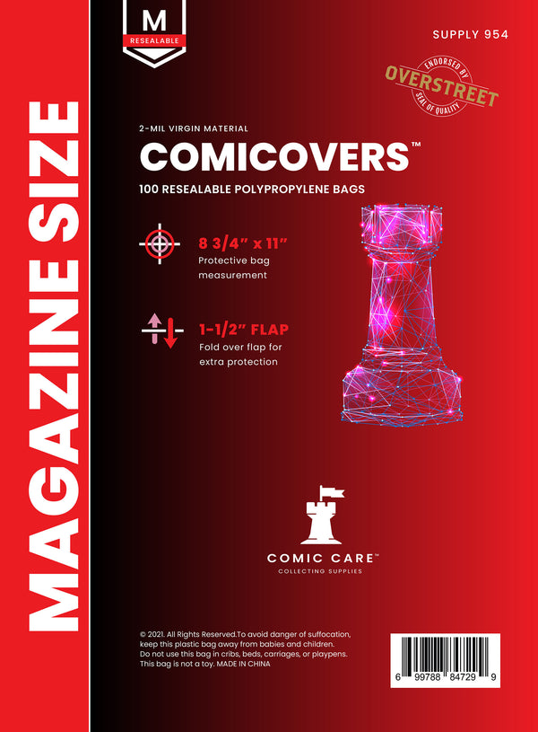 Comicare: Magazine PP Resealable Bags (100)