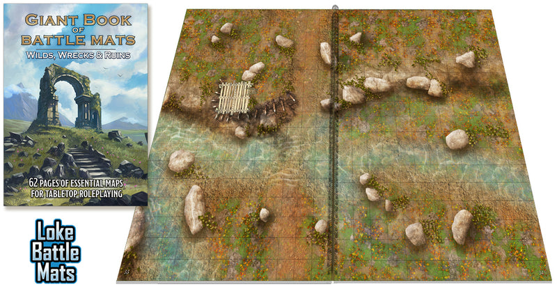 Giant Book of Battle Mats Wilds Wrecks & Ruins