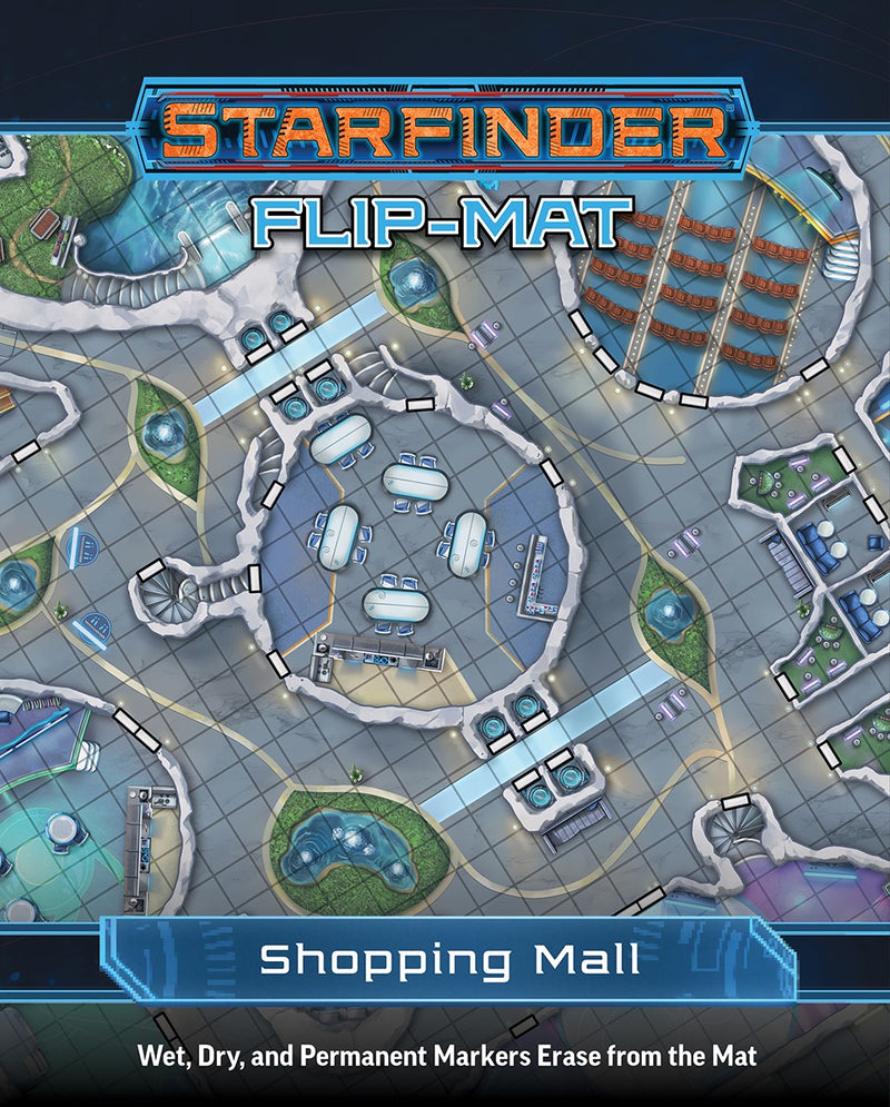 Starfinder RPG: Flip-Mat - Shopping Mall from Paizo Publishing image 1