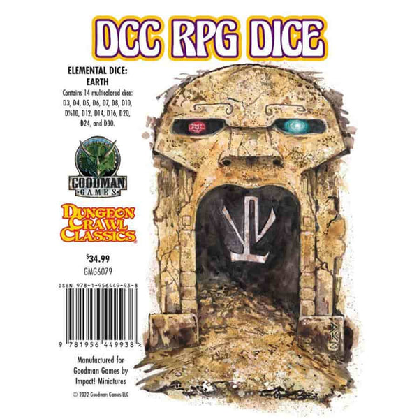DCC Dice: Elemental Dice Set - Earth (14 dice set)