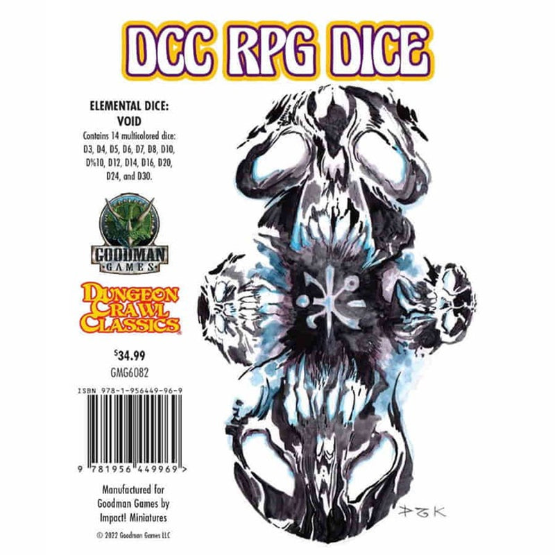 DCC Dice: Elemental Dice Set - Void (14 dice set)