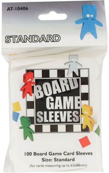Standard Board Game Sleeves 63mm x 88mm (100)