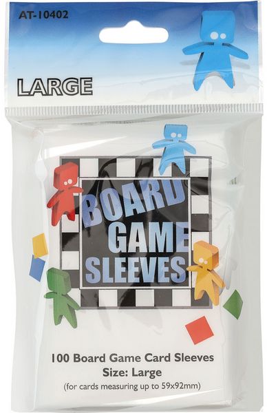 Large Board Game Sleeves 59mm x 92mm (100)