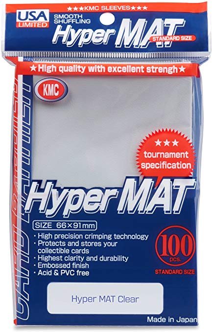 Sleeves: Full Size Hyper Matte Clear (100) USA Pack
