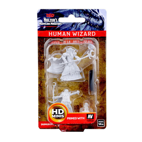 Dungeons & Dragons Nolzur's Marvelous Unpainted Miniatures: W01 Human Male Wizard from WizKids image 5