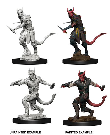 Dungeons & Dragons Nolzur's Marvelous Unpainted Miniatures: W05 Tiefling Male Rogue from WizKids image 6