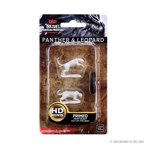 Dungeons & Dragons Nolzur's Marvelous Unpainted Miniatures: W06 Panther & Leopard from WizKids image 4