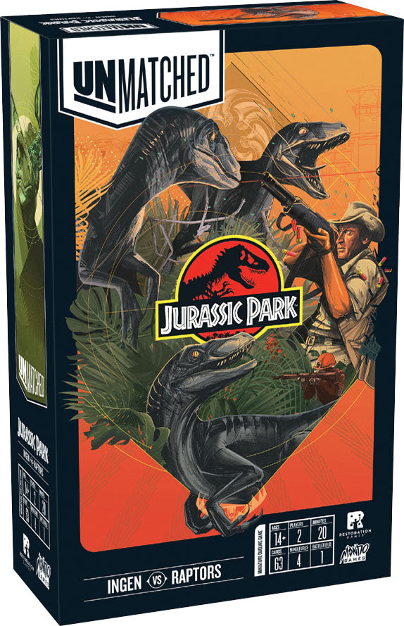 Unmatched: Jurassic Park Ingen vs. Raptors by Mondo Games | Watchtower
