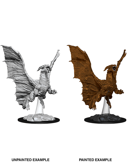 Dungeons & Dragons Nolzur's Marvelous Unpainted Miniatures: W08 Young Copper Dragon from WizKids image 8