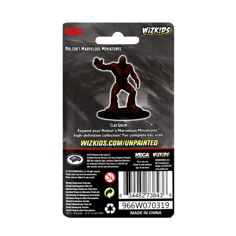 Dungeons & Dragons Nolzur's Marvelous Unpainted Miniatures: W10 Clay Golem from WizKids image 6
