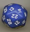 Opaque: Triantakohedron D30 Blue/White