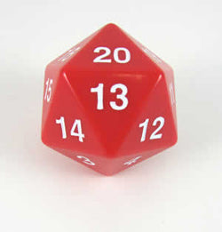 Opaque: 55mm D20 Countdown Red/White