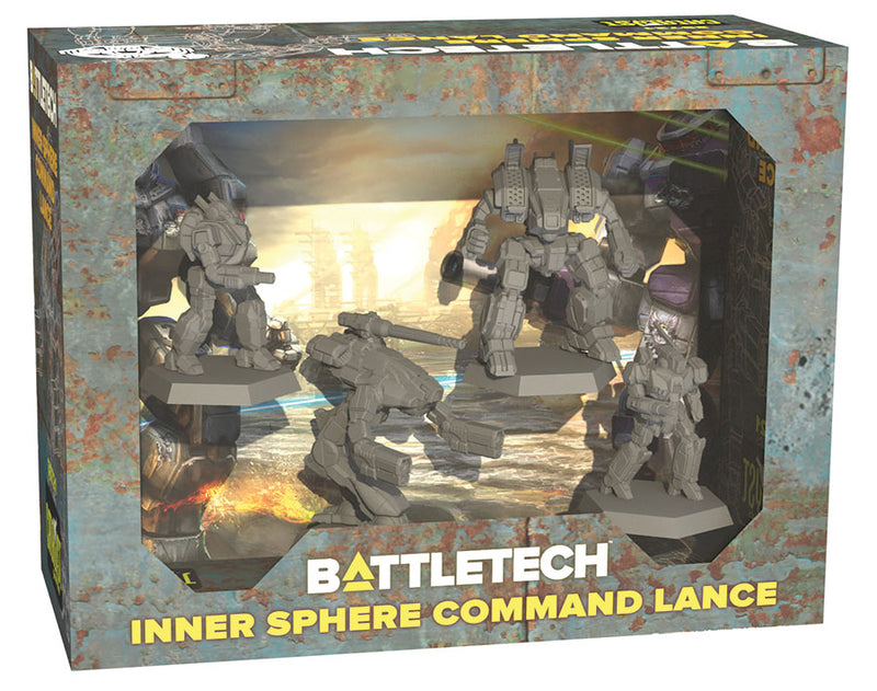 BattleTech: Miniature Force Pack - Inner Sphere Command Lance by Catalyst Game Labs | Watchtower.shop