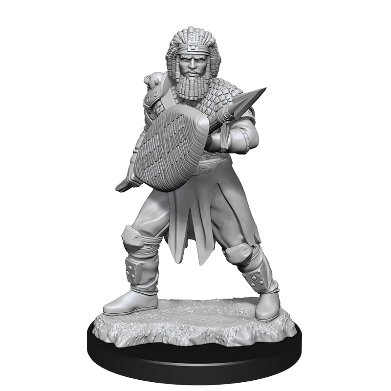 Dungeons & Dragons Nolzur's Marvelous Unpainted Miniatures: W13 Human Fighter Male from WizKids image 7