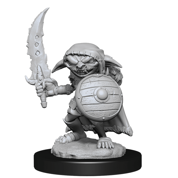 Pathfinder Deep Cuts Unpainted Miniatures: W13 Goblin Fighter Male from WizKids image 5