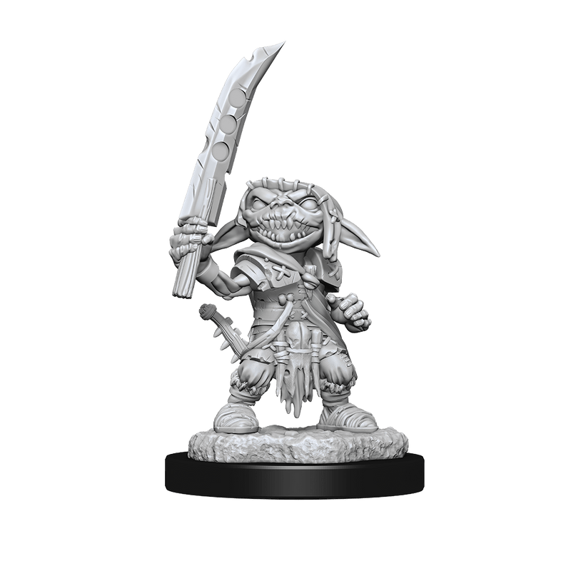 Pathfinder Deep Cuts Unpainted Miniatures: W13 Goblin Fighter Male from WizKids image 7