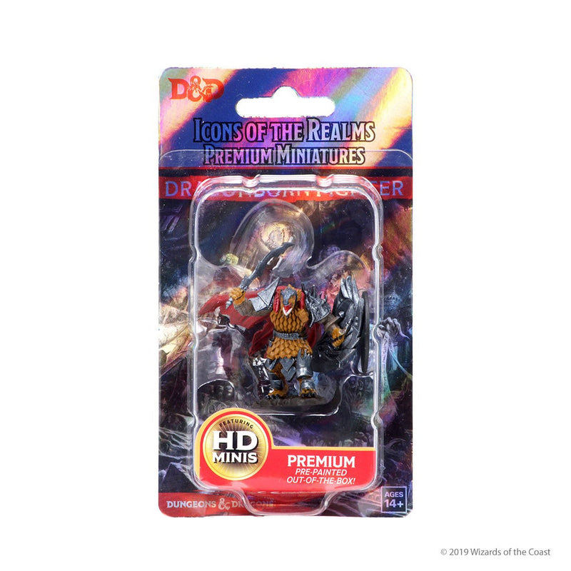 Dungeons & Dragons: Icons of the Realms Premium Figures W01 Dragonborn Male Fighter from WizKids image 4