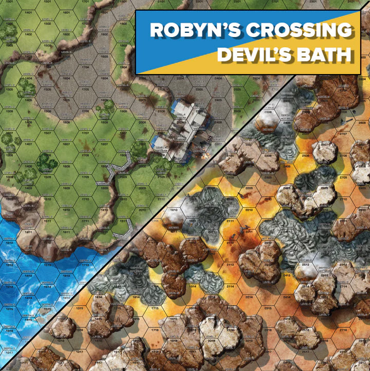 BattleTech: Battle Mat - Tukayyid - Robyn's Crossing Devil's Bath by Catalyst Game Labs | Watchtower