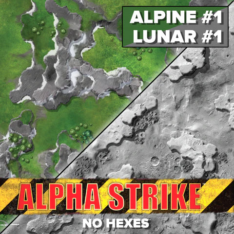 BattleTech: Battle Mat - Alpha Strike - Alpine/Lunar by Catalyst Game Labs | Watchtower.shop