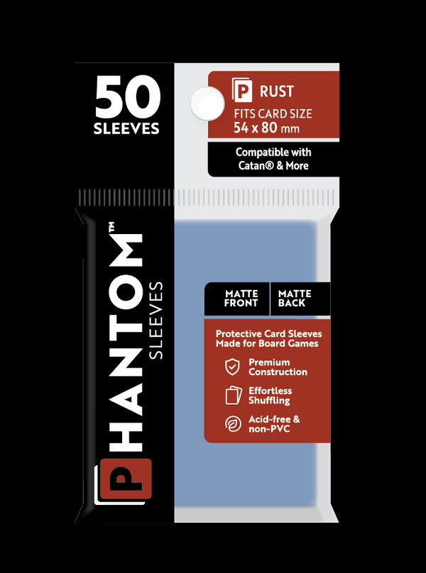 Phantom Sleeves: "Rust Size" (54mm x 80mm) - Matte/Matte (50)