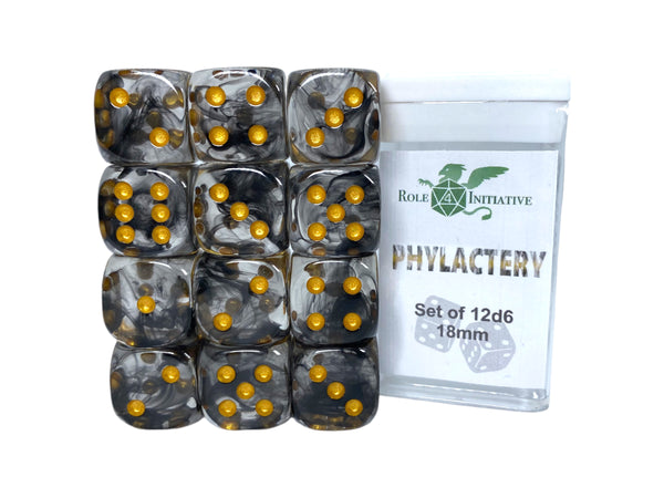 D6 Dice Set: Diffusion Phylactery - Set of 12d6 (18mm)