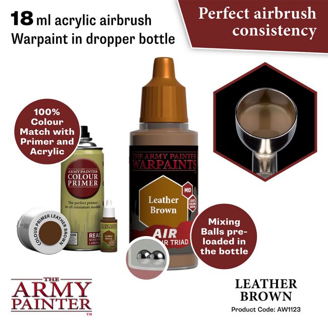 Warpaints Air: Leather Brown 18ml from The Army Painter image 2