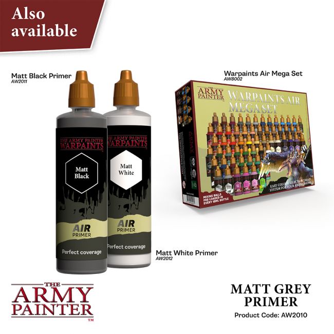 Warpaints Air: Grey Primer 100 ml from The Army Painter image 5