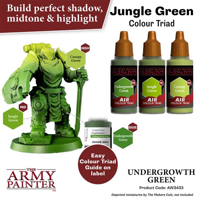 Warpaints Air: Undergrowth Green 18ml from The Army Painter image 3