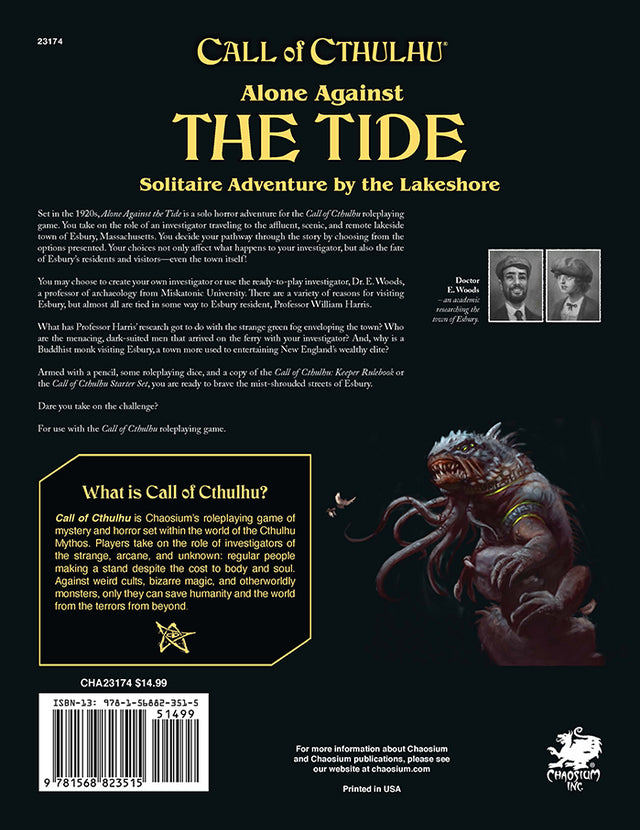 Call of Cthulhu: Alone Against The Tide by Chaosium | Watchtower.shop