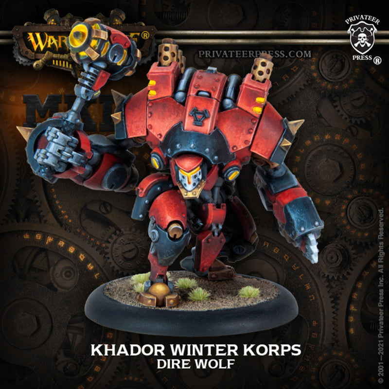 Warmachine: Khador Winter Korps - Dire Wolf Light Warjack (Resin)
