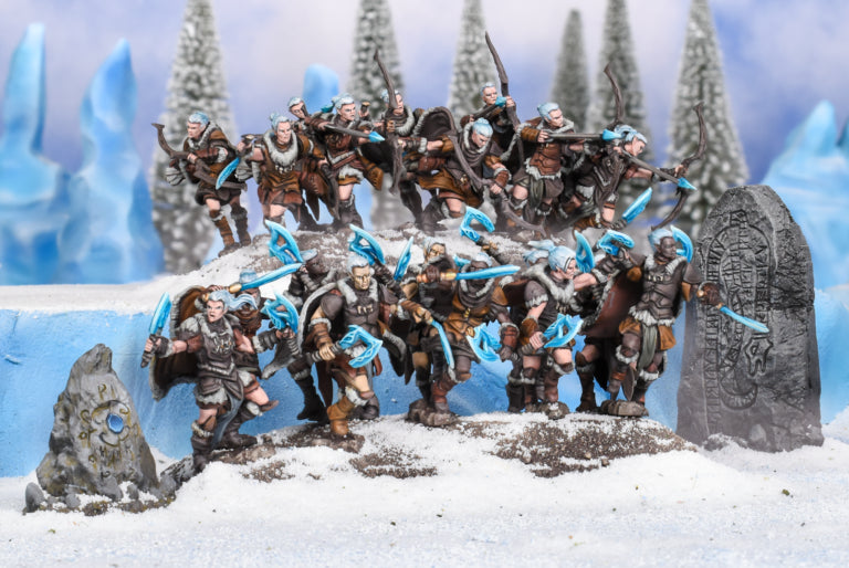 Kings of War: Northern Alliance Icekin Hunter/Berserker Regiment from Mantic Entertainment image 3