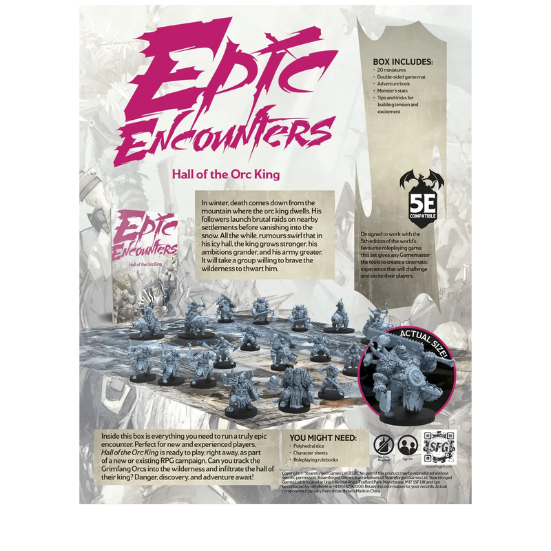 Epic Encounters: Halls of the Orc King by Steamforged Games | Watchtower.shop