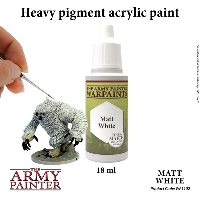 Warpaints: Matt White 18ml from The Army Painter image 2