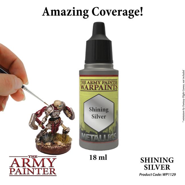 Warpaints: Shining Silver 18ml from The Army Painter image 2