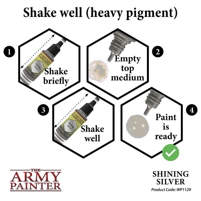 Warpaints: Shining Silver 18ml from The Army Painter image 5