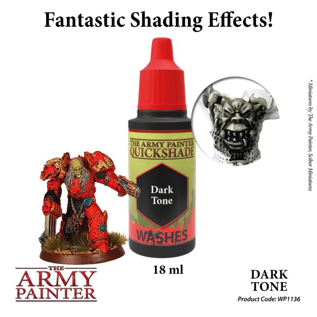 Warpaints Quick Shade: Dark Tone Ink 18ml from The Army Painter image 2
