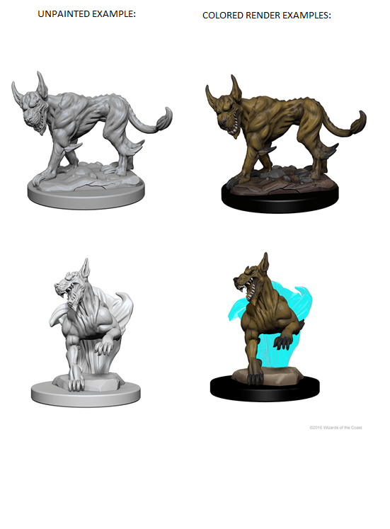 Dungeons & Dragons Nolzur's Marvelous Unpainted Miniatures: W01 Blink Dogs from WizKids image 8