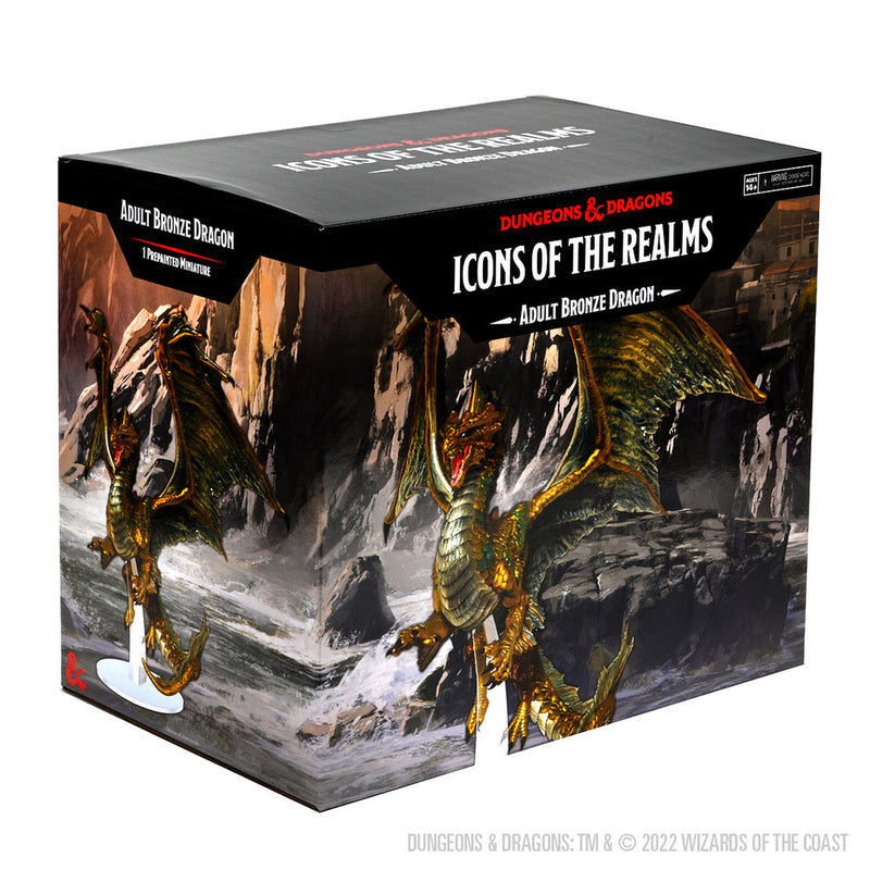 Dungeons & Dragons: Icons of the Realms Adult Bronze Dragon Premium Figure from WizKids image 9