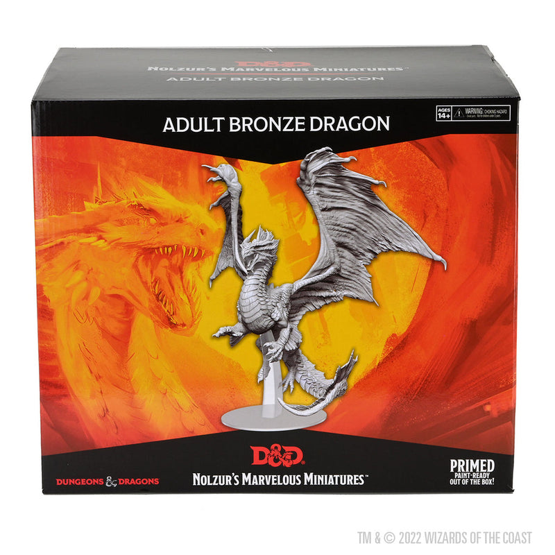 Dungeons & Dragons Nolzur's Marvelous Unpainted Miniatures: Adult Bronze Dragon from WizKids image 9