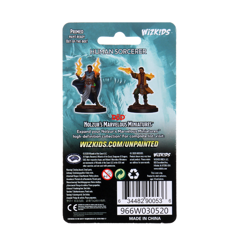 Dungeons & Dragons Nolzur's Marvelous Unpainted Miniatures: W12 Male Human Sorcerer from WizKids image 5