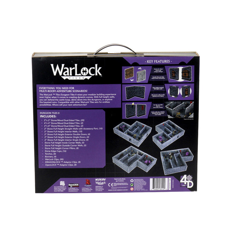 WarLock Tiles: Dungeon Tiles II - Full Height Stone Walls from WizKids image 11
