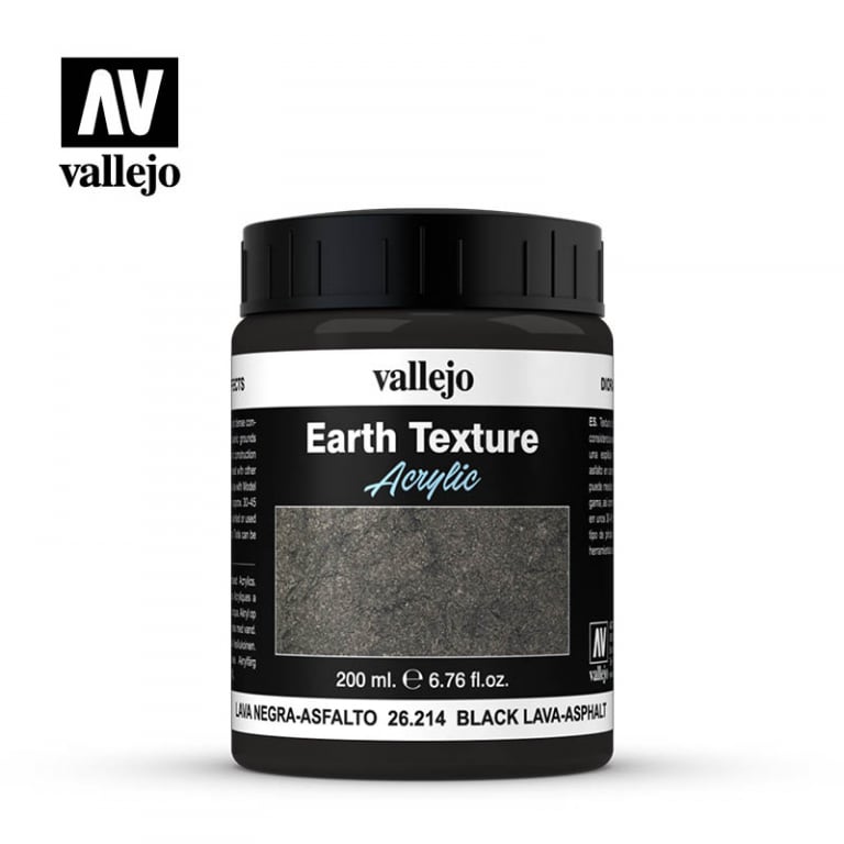 Earth Texture: Black Lava-Asphalt (200ml) from Vallejo image 1