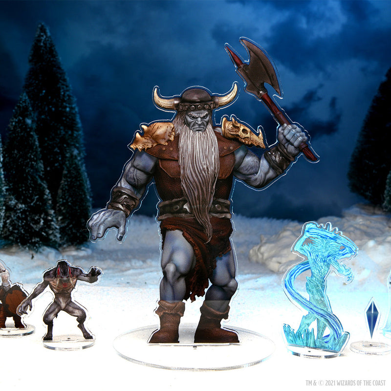 Dungeons & Dragons Fantasy Miniatures: Idols of the Realms Icewind Dale Rime of the Frostmaiden 2D Frost Giant from WizKids image 24